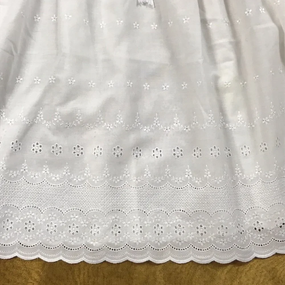 VINTAGE MADE WITH LOVE BY NANA WHITE GIRL DRESS SIZE 6/8 Approximate No Tag